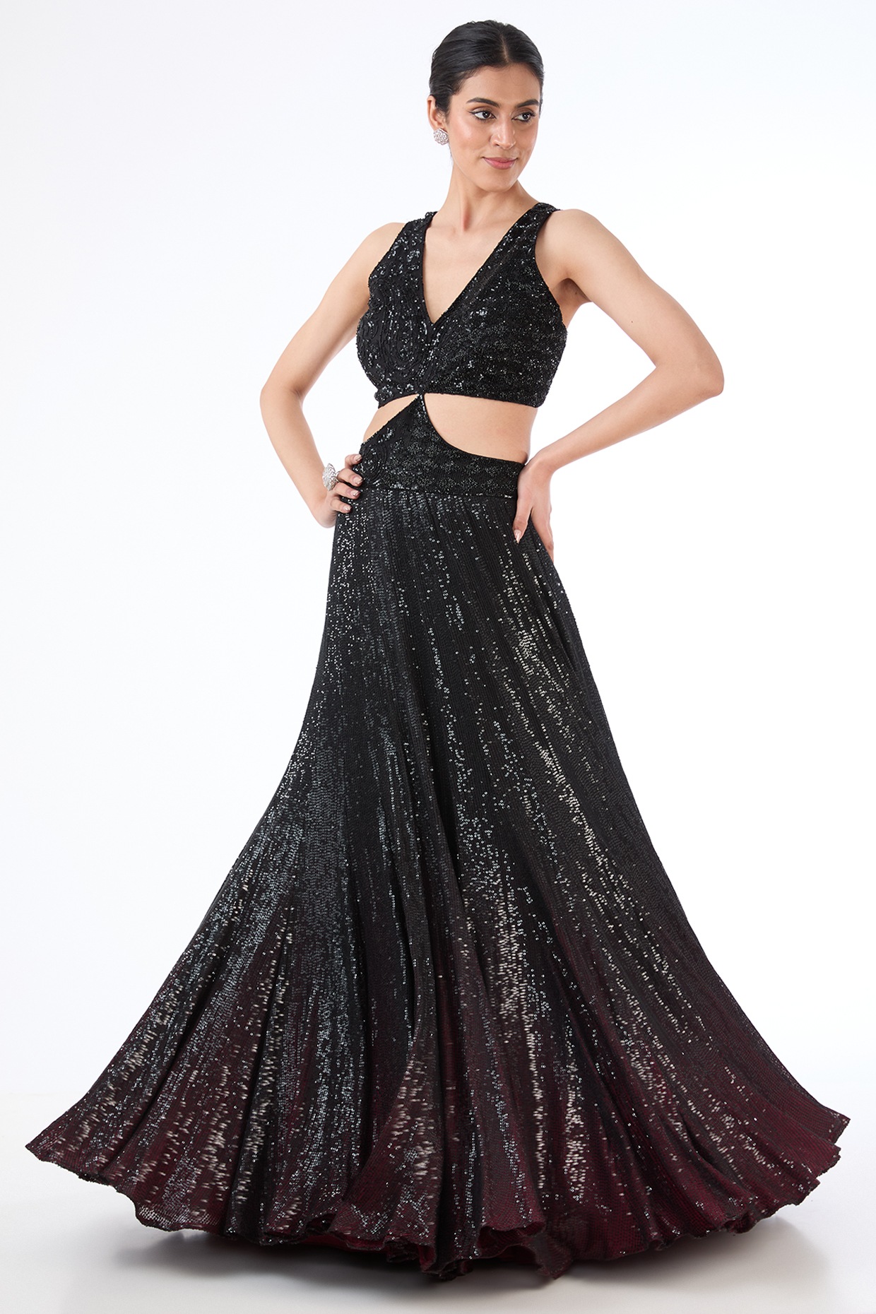 Ladies Black Gown at Rs 900 | New Items in Lanji | ID: 24208647191